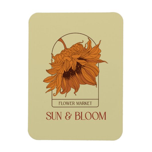 Sun & Bloom Magnet (Vertikal)
