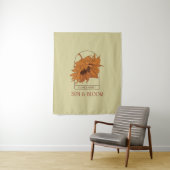 Sun & Bloom Wandteppich (Beispiel)