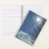Sun Blue Sky Tree Notebook Notizblock (Innen)