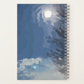 Sun Blue Sky Tree Notebook Notizblock (Rückseite)