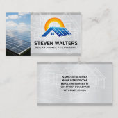 Sun Blueprints | Solarpaneel | Energie Visitenkarte (Vorne/Hinten)