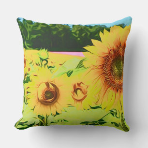 Sun Blume Kissen
