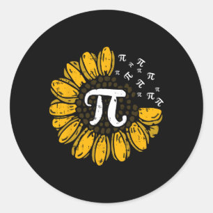 Sun-Blume Pi Day Coole Mathematik Symbole Lehrer S Runder Aufkleber