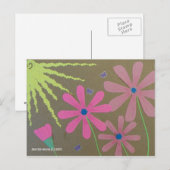 Sun & Blume - Scrapbook Postkarte (Vorne/Hinten)