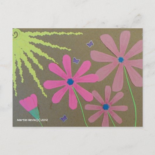 Sun & Blume - Scrapbook Postkarte (Vorderseite)