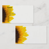 Sun-Blume Visitenkarte (Vorne/Hinten)