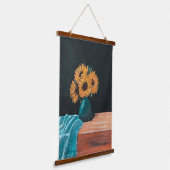 Sun-Blume Wandteppich Mit Holzrahmen (Gewinkelt)