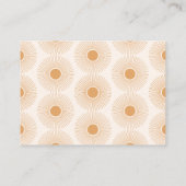 Sun Boho Diaper Raffle Ticket Baby Dusche Begleitkarte (Rückseite)