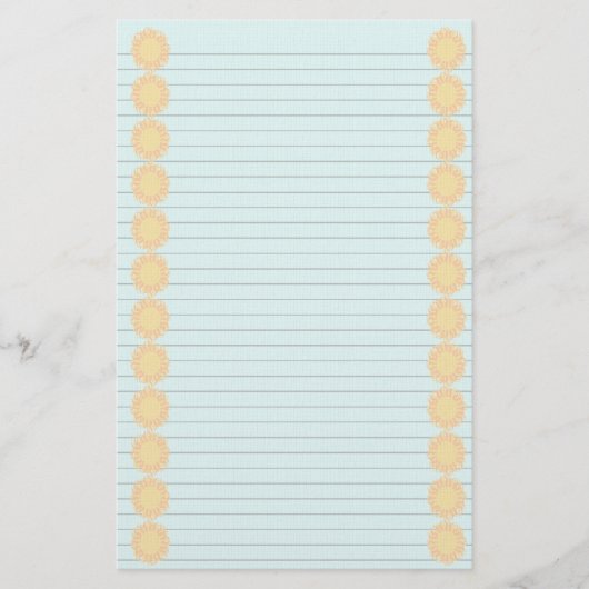 Sun Border Schreibery Briefpapier (Vorderseite)