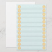 Sun Border Schreibery Briefpapier (Vorne/Hinten)