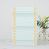 Sun Border Schreibery Briefpapier (Stehend Vorderseite)