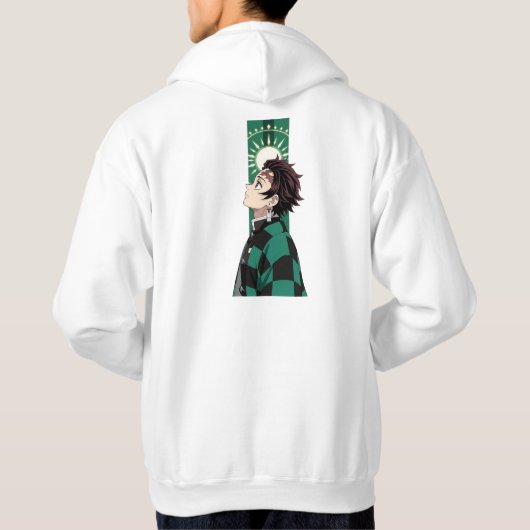 🟢 “Sun-Bound Resolve Tee” 🌞✨ Hoodie (Rückseite)