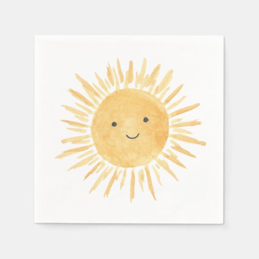 Sun Boy's Birthday Party Serviette (Vorderseite)