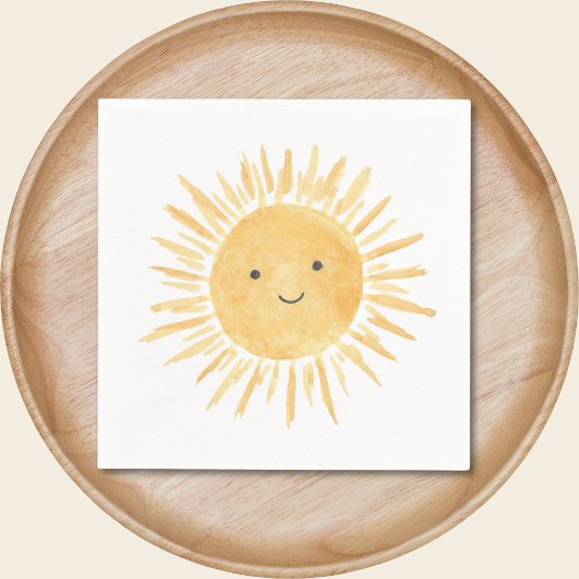 Sun Boy's Birthday Party Serviette