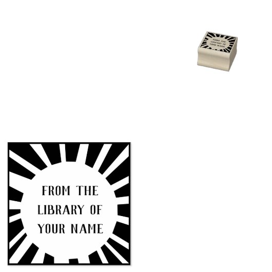 Sun Buchzeichen Gummistempel (Stempel)