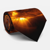 Sun Bursts Solar Astronomie Star Krawatte (Gerollt)