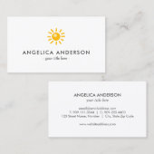 Sun Business Card Visitenkarte (Vorne/Hinten)
