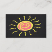 Sun Business Card Visitenkarte (Rückseite)