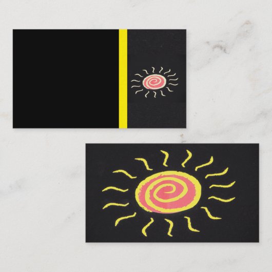 Sun Business Card Visitenkarte (Vorne/Hinten)