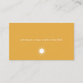 Sun Business Cards Visitenkarte (Rückseite)