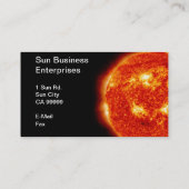 Sun Business Enterprises Visitenkarte (Rückseite)