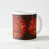 Sun Calendar Jumbo Tea oder Coffee Tasse im Maya-S (Vorderseite Rechts)