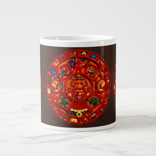 Sun Calendar Jumbo Tea oder Coffee Tasse im Maya-S (Vorderseite)