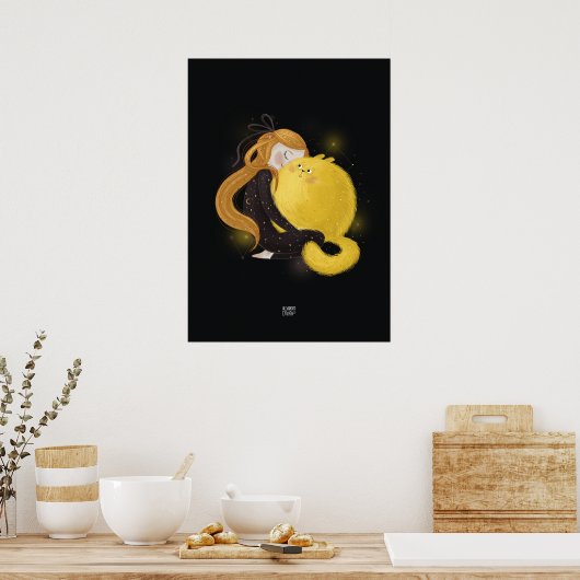 SUN CAT von Alexandra Dikaia Poster (Küche)