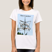 Sun Catcher Sky Blue Modern Geometric Chic T-Shirt (Vorderseite)