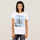 Sun Catcher Sky Blue Modern Geometric Chic T-Shirt (Vorne ganz)