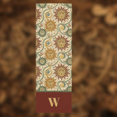 Sun Celestial Vintag Burgund Green Gold Muster Yogamatte