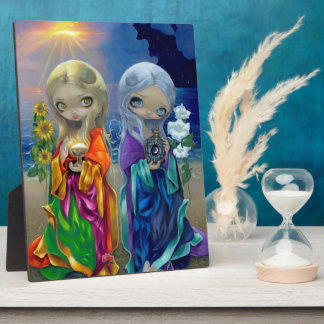 "Sun Child and Moon Child" Plaque Fotoplatte