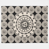 Sun Circle Fleecedecke (Vorderseite (Horizontal))