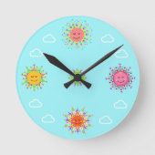Sun Clock A Runde Wanduhr (Vorderseite)