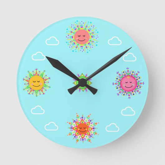 Sun Clock A Runde Wanduhr (Vorderseite)