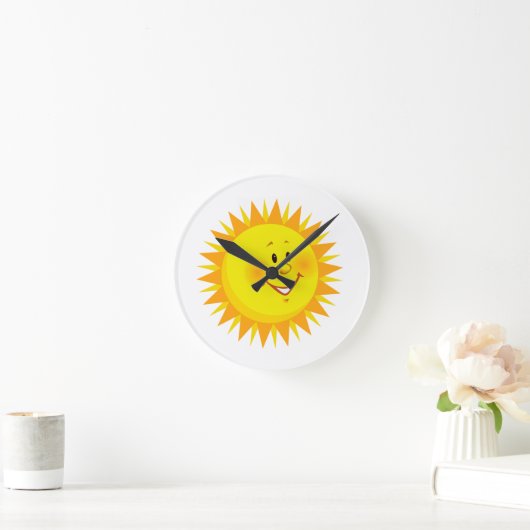 Sun Clock Runde Wanduhr (Zuhause)