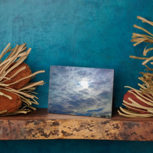 Sun Clouds Foto Plaque Fotoplatte (Seite)