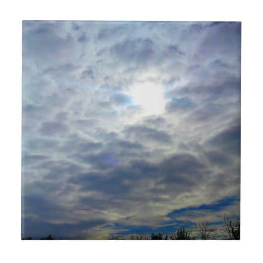 Sun Clouds Tile Fliese (Vorderseite)