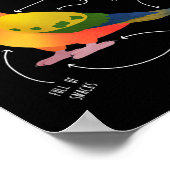 Sun Conure Anatomy Funny Niedlich Pet Parrot Bird Poster (Ecke)