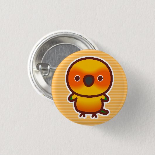 Sun Conure Button (Vorne & Hinten)