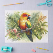 Sun Conure Decoupage Seidenpapier (Basteln)