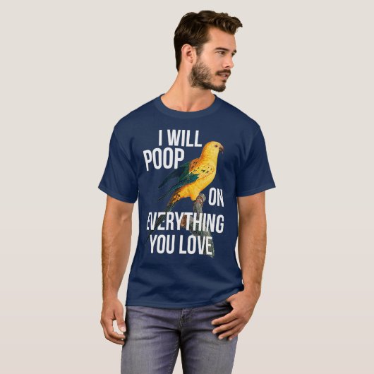 Sun Conure Exotic Bird Eigentümer Funny Parrot Pub T-Shirt (Vorne ganz)