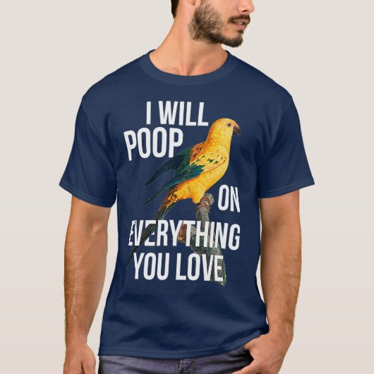 Sun Conure Exotic Bird Eigentümer Funny Parrot Pub T-Shirt (Vorderseite)