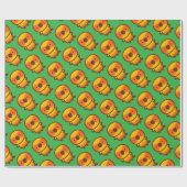 Sun Conure Geschenkpapier (Flach)