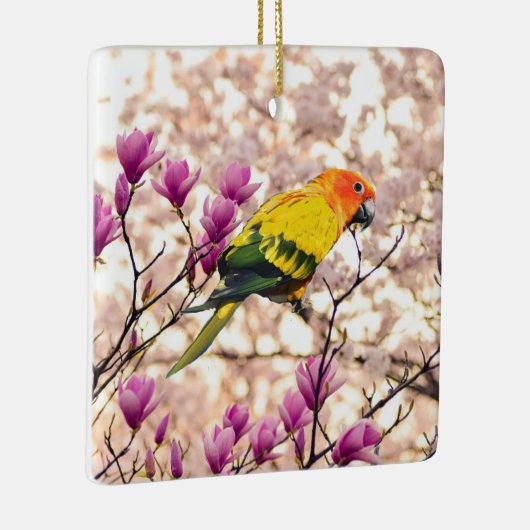 Sun Conure Keramikornament (Rechts)