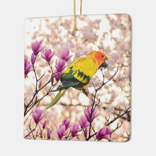 Sun Conure Keramikornament (Links)