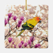 Sun Conure Keramikornament (Rückseite)