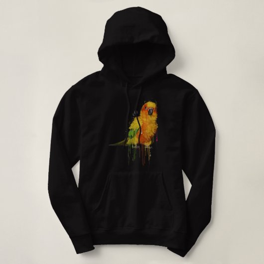 Sun Conure Niedlich Conure Parrot Hoodie (Design vorne)