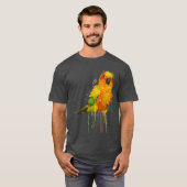 Sun Conure Niedlich Conure Parrot T-Shirt (Vorne ganz)