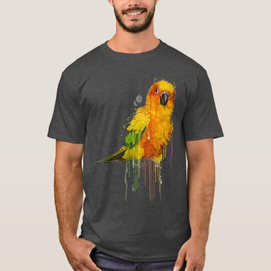 Sun Conure Niedlich Conure Parrot T-Shirt (Vorderseite)